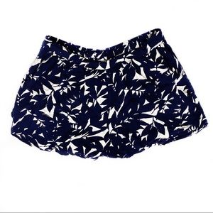 Roxy Navy Blue Off-white Graphic Print Shorts M